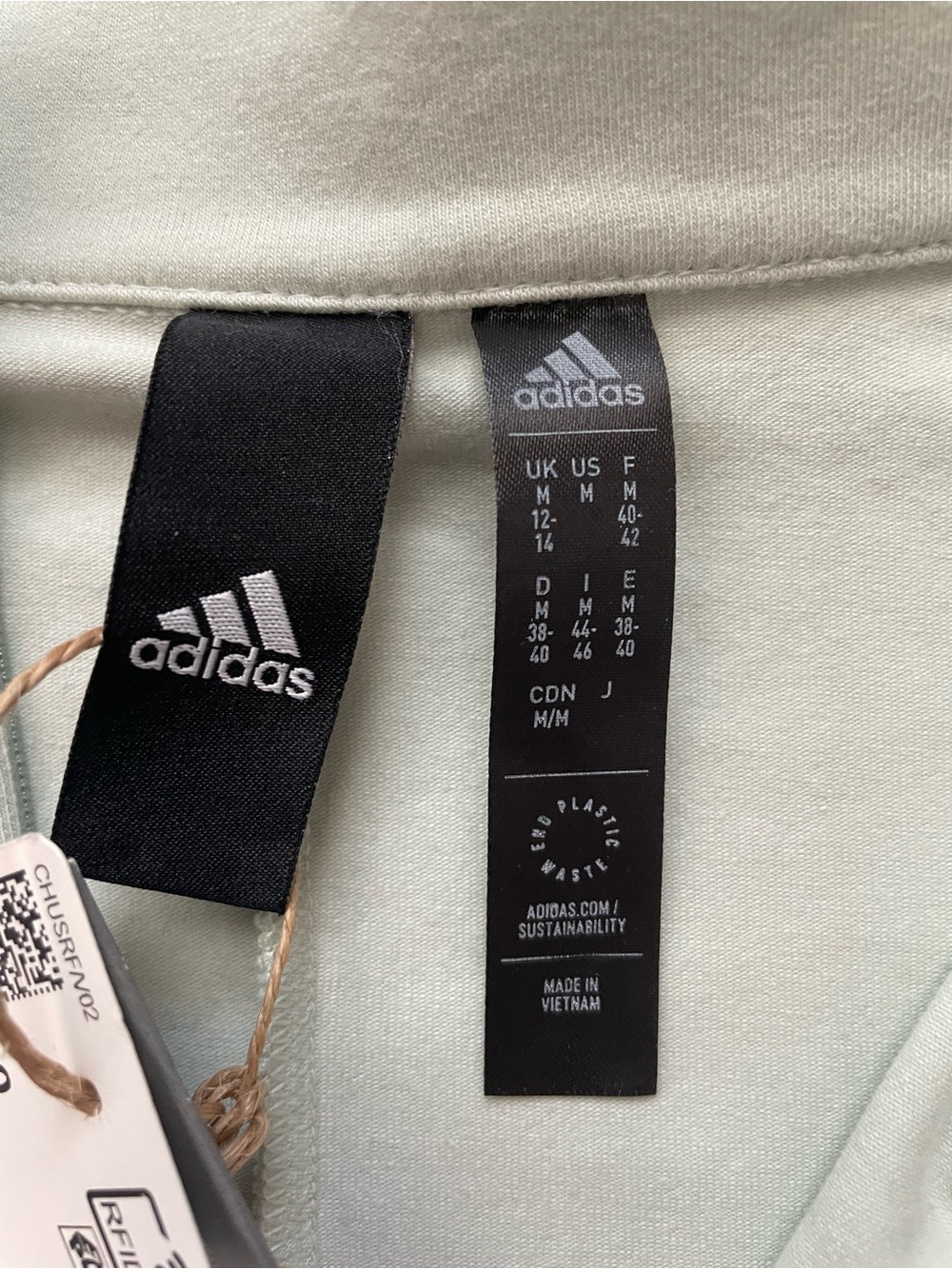 Adidas Mission Victory Slim Fit Tee in Linen Green - Picture 8 of 11